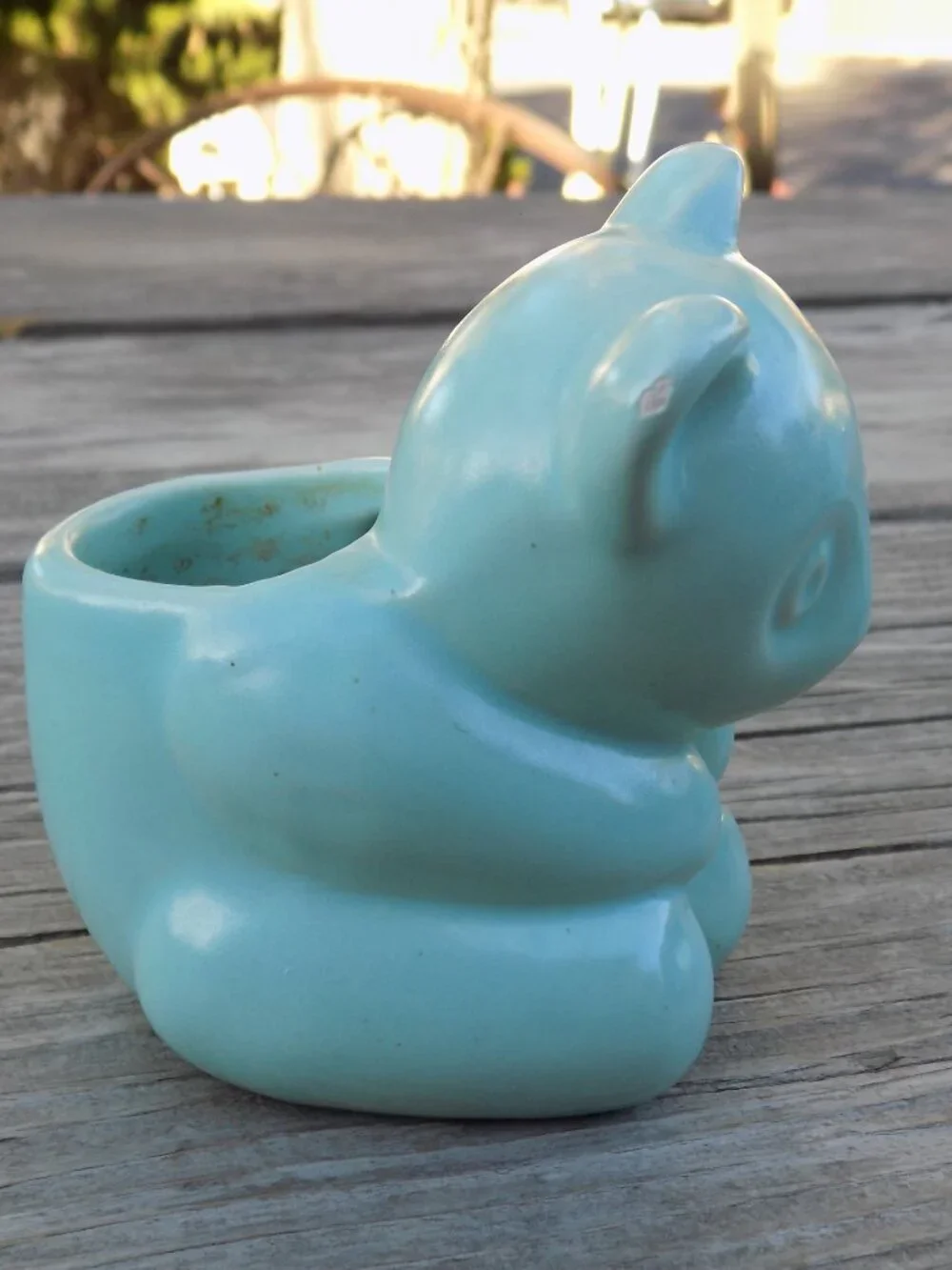 Bear Couple Matching Sm Planter Succulent Babies Room Decor, HAVE CHIPS *